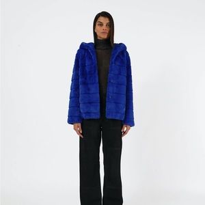 Apparis Goldie Coat in Varsity Blue - Great Condition!